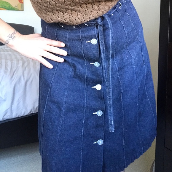 Vintage Jean Skirt - Picture 3 of 9